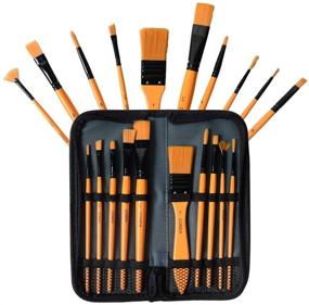 img 4 attached to 🖌️ CONDA Artist Paintbrush Set: 10Pcs Brushes with Carrying Case - Ideal for Beginners, Students, Professionals, and Artists