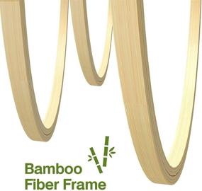 img 2 attached to 🧵 Caydo 6-Piece Bamboo Embroidery Hoop Set - Circle Cross Stitch Hoop Rings, 4 to 10 Inches - Ideal for Embroidery and Cross Stitch Projects