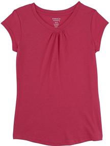 img 1 attached to 👚 French Toast Short Sleeve V-Neck Tee for Girls