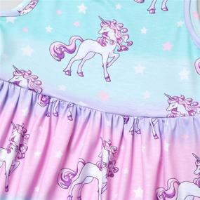 img 1 attached to 🦄 Enchanting Unicorn Dresses: Perfect Birthday Outfits for Girls' Clothing