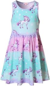 img 4 attached to 🦄 Enchanting Unicorn Dresses: Perfect Birthday Outfits for Girls' Clothing