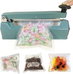 img 1 attached to 8-inch Handheld Impulse Bag Heat Sealer for Plastic Poly Cellophane and Mylar Bags