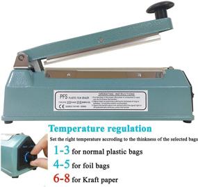 img 3 attached to 8-inch Handheld Impulse Bag Heat Sealer for Plastic Poly Cellophane and Mylar Bags