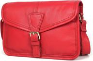 👜 caramel leather crossbody handbag: stylish women's shoulder bag with wallet compartment logo