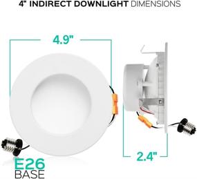 img 3 attached to Luxrite 4 Inch LED Indirect Downlight Fixture