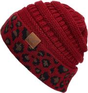 вязаная шапка hatsandscarf beanie chunky логотип