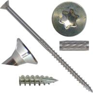 🔩 enhanced silver stainless steel screw drive fasteners for optimal screw performance logo