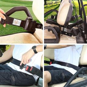 img 3 attached to Enhance Safety on the Links with 9.99WORLD MALL Golf Cart Seat Belts – Suiting 4 Passengers on EZGO TXT, Yamaha, Club Car DS Precedent