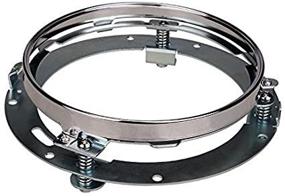 img 3 attached to 🏍️ SUNPIE 7-inch Chrome Round Headlight Mounting Bracket for Harley Motorcycle Headlight
