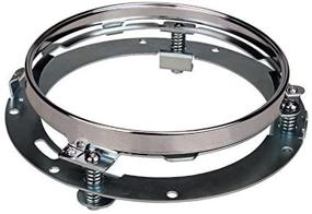 img 2 attached to 🏍️ SUNPIE 7-inch Chrome Round Headlight Mounting Bracket for Harley Motorcycle Headlight