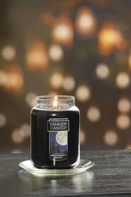 img 1 attached to 🕯️ Yankee Candle Midsummer's Night Large Jar Candle - Black