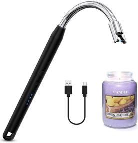 img 4 attached to 🔥 Peakally 2021 Upgraded USB Rechargeable Electric Arc Candle Lighter for Home, Gas Stove, BBQ, Fireworks, Grill, Camping - Windproof, Long Necks, Flameless, with Security Lock - Easy to Use