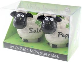 img 1 attached to Irish Wooley Jumpers Salt 🧣 And Pepper Shakers: Adorable and Functional Collectibles