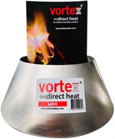 img 3 attached to Enhance Your BBQ Experience with the Mini BBQ Vortex Charcoal Grill Accessory 🔥 Cone - Perfect for BGE Kamado, Jumbo Smokey Joe - Made in the USA