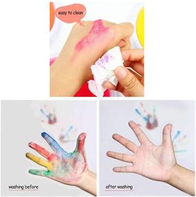 img 4 attached to AHUMANs 8-цветный резиновый моющийся отпечаток пальца