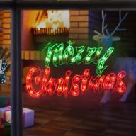 🎄 lamphome 17.7-inch lighted merry christmas sign, merry christmas window silhouette decoration (17.7 inch)" - optimized product name: "lamphome 17.7-inch lighted merry christmas sign - window silhouette decoration логотип