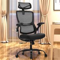 🪑 samofu ergonomic mesh office chairs: high back, adjustable headrest & 5-year warranty executive chair with flip-up armrest and 3d lumbar support - bifma passed task chairs логотип