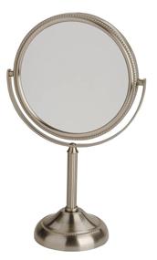 img 3 attached to 💄 Jerdon JP910NB Tabletop Two-Sided Swivel Vanity Mirror: 6-Inch with 10x Magnification, 11-Inch Height, Nickel Finish – Ideal for Makeup and Grooming