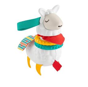 img 4 attached to 🦙 Fisher-Price Click Clack Llama Toy in White, Green, Red, Yellow - 5.5 x 2.13 x 7 inches, weighing 0.1874 pounds