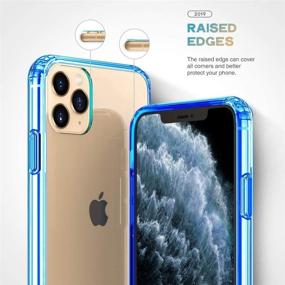 img 2 attached to Mkeke Clear iPhone 11 Pro Case – Ultimate Protection in Blue for 5.8 inch Screen