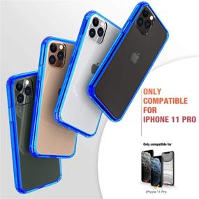 img 3 attached to Mkeke Clear iPhone 11 Pro Case – Ultimate Protection in Blue for 5.8 inch Screen