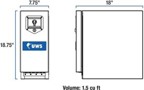 img 2 attached to Улучшенный UWS EC20021 Надежный алюминиевый ящик для инструментов для грузовиков с 5 эффективными ящиками размером 18 дюймов.