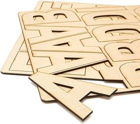 img 2 attached to Wooden Alphabet Letters Crafts 83 Pack