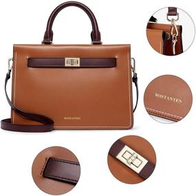 img 3 attached to BOSTANTEN Leather Handbag Designer Shoulder Women's Handbags & Wallets for Top-Handle Bags