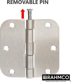 img 1 attached to Brahmco Pack Satin Nickel Hinges
