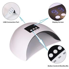 img 2 attached to 💅 Elite99 Nail Dryer - Professional 36W UV LED Nail Lamp for Salon-Quality Curing Lamps, Fingernail & Toenail Nail Art - 3 Timer Settings, Ideal for Home or Salon Use