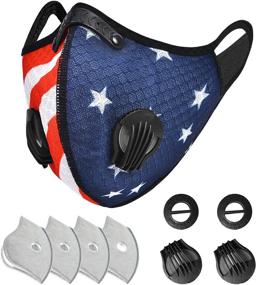 img 4 attached to Breathable Cloth Cover with Valves and Filters, US Flag - UTOTEBAG