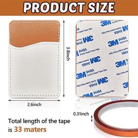 img 3 attached to Sublimation Leather Adhesive Android Smartphones Cell Phones & Accessories