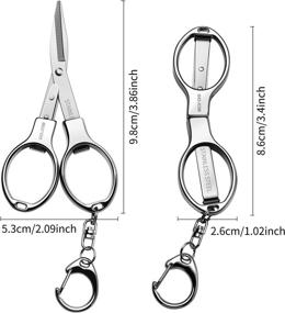 img 2 attached to Telescopic Sewing Scissors Portable Keychain - Stainless Steel