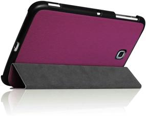 img 1 attached to Fintie Slim Shell Case for Samsung Galaxy Tab 4 7.0 - Purple Lightweight Protective Stand Cover