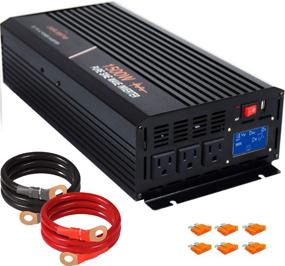 img 4 attached to 🔋 AEliussine 1500W Pure Sine Wave Inverter 48V DC to AC 110V 120V with LCD Display - Power Inverter for Car/Off-Grid Solar System (1500W 48V LCD)