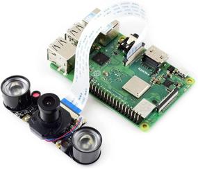 img 3 attached to 📷 Набор модуля камеры Waveshare Raspberry Pi с ИК-фильтром 5МП OV5647: ночное видение, улучшенное качество изображения днём и ночью, совместим с RPi Zero/3 Model B/2B/B/B+/A.