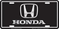 🏎️ chroma graphics 2004 aluminum honda brushed license plate tag logo