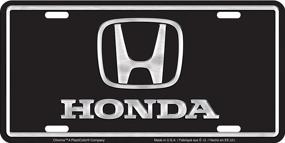 img 2 attached to 🏎️ Chroma Graphics 2004 Aluminum Honda Brushed License Plate Tag