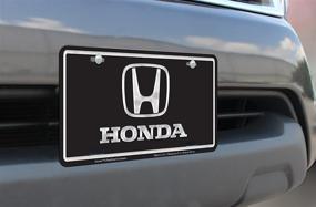 img 1 attached to 🏎️ Chroma Graphics 2004 Aluminum Honda Brushed License Plate Tag