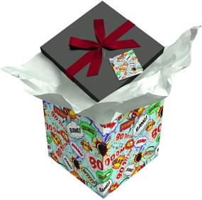 img 3 attached to EZ Gift Box 10x10x10 Big Bang Collection - Simple Assembly & Reusability - 🎁 With Ribbon, Tissue Paper, and Gift Tag - No Glue Needed | Endless Art US