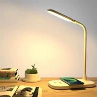 💡 wireless charging desk lamp: loycco eye-caring led light for home office with flexible gooseneck, 3 lighting modes and touch control логотип