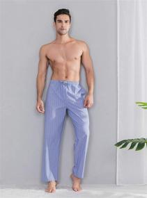 img 1 attached to DAVID ARCHY Cotton Pajama Moonlight Men's Clothing for Sleep & Lounge