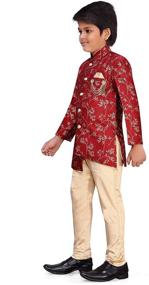 img 1 attached to AJ DEZINES Indian Sherwani 7037_RED_7 Boys' Clothing for Clothing Sets