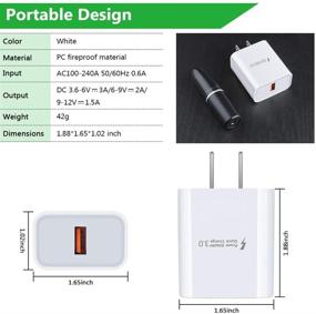 img 2 attached to Fast Charge 3.0 Charger Block + 6ft USB Type C Fast Charging Cable for Samsung Galaxy S21 5G/S21 Ultra/S21+/S20 FE/S20 Note 21 20 Ultra A12 A32 A52 A21 A51 A11 A20 A10E A50 S10 S9 S8