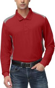 img 4 attached to Fishing Protection T Shirt Wine Red: Ultimate Gear for Active Men