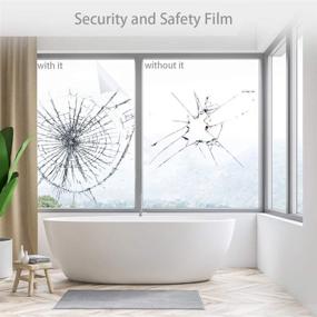 img 1 attached to SW MEGICOLIM Clear Security & Safety Window Film: Shatterproof Glass Protection, UV Blocking & Explosion-Proof - 4mil Vinyl Adhesive - 17.7In x 10Ft