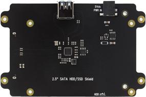 img 2 attached to 💾 Geekworm T300 V1.1 2.5 inch SATA SSD/HDD Shield: Expand Storage for Jetson Nano A02/B01/2GB/4GB Developer Kit