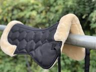 tgw riding faux fur/sheepskin half pads for horses logo