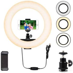 img 2 attached to 📸 Enhance Video Quality with Webcam Light - Compatible with Logitech C920/C922x/C930e/Brio 4K/C925e/C922/C930/C615 - 12'' Ring Light (Without Tripod and Stand)