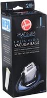 🧹 high-performance hoover platinum collection canister vacuum cleaner type i hepa bags - 2-pack (ah10005), 2 count: superior filtration for an impeccable clean логотип